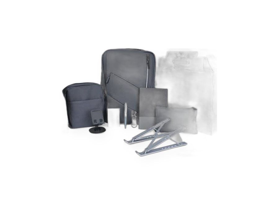 Backpack Joining Kit in Grey, Black, Navy, corporate gift set customisable with your logo