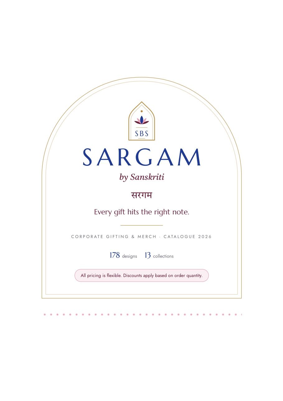 Sargam by Sanskriti Catalogue 2026 cover: 178 designs across 13 collections